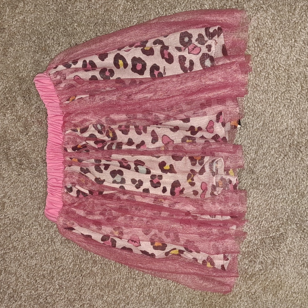 LOL Surprise Leopard Print Multicolor Tutu Skirt Girls Size 4T 🩷❤️🎀✨